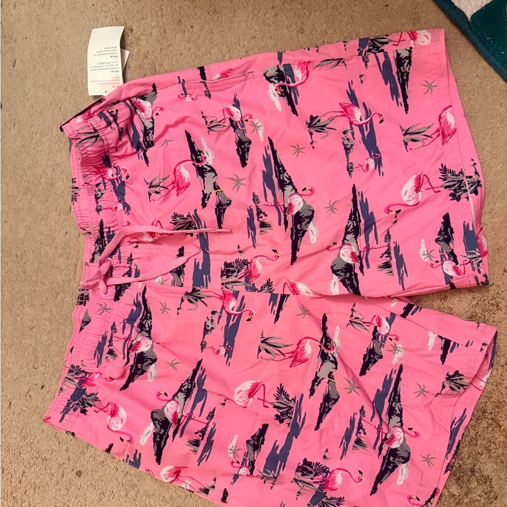 Old Navy Pink Flamingo Print Shorts